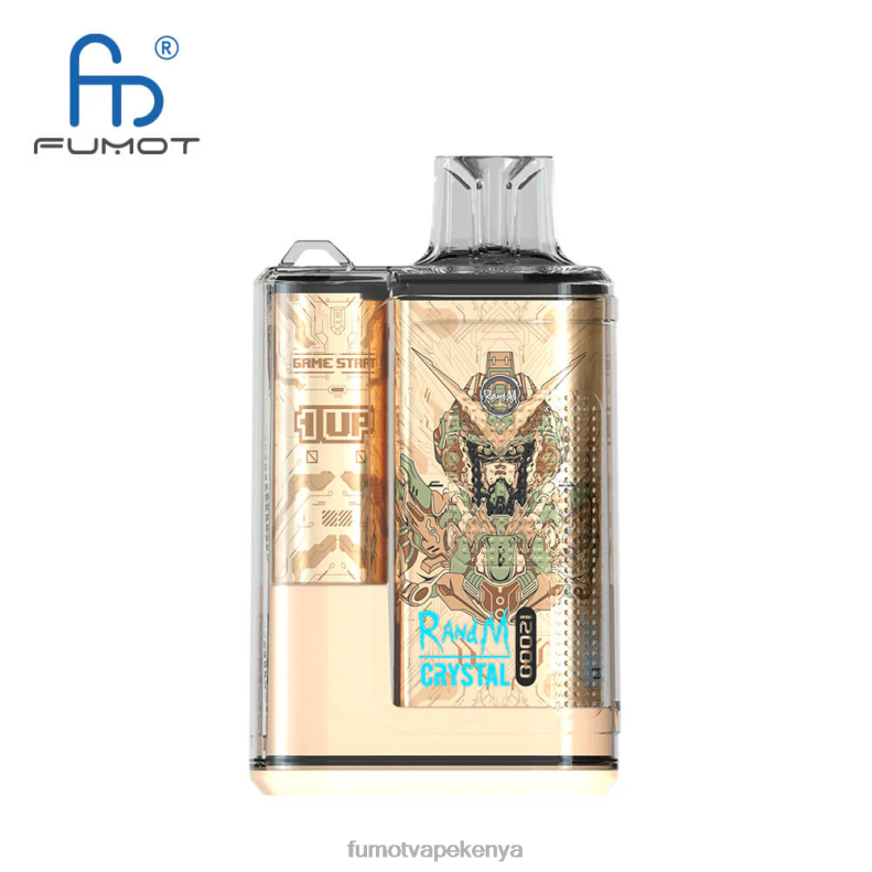 Fumot Crystal 1 Piece - 12000 Disposable Vape Box 20ML 4V2V0274 | Fumot Discount Code Peach Mango
