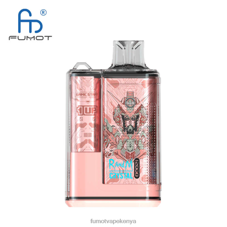 Fumot Crystal 1 Piece - 12000 Disposable Vape Box 20ML 4V2V0274 | Fumot Discount Code Peach Mango