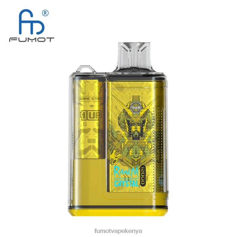 Fumot Crystal 1 Piece - 12000 Disposable Vape Box 20ML 4V2V0274 | Fumot Discount Code Peach Mango