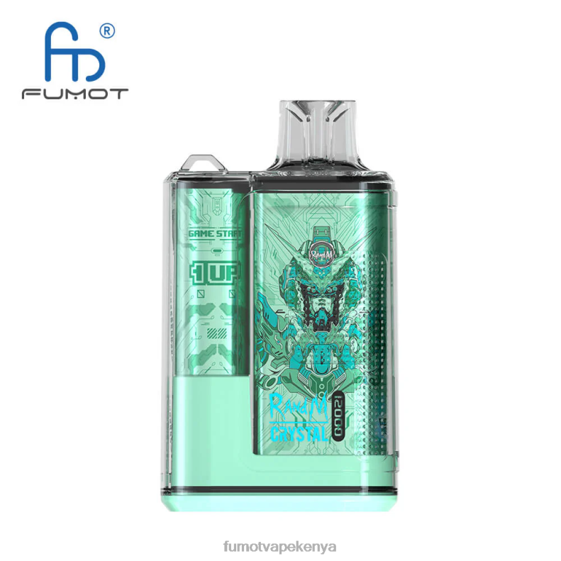 Fumot Crystal 1 Piece - 12000 Disposable Vape Box 20ML 4V2V0274 | Fumot Discount Code Peach Mango