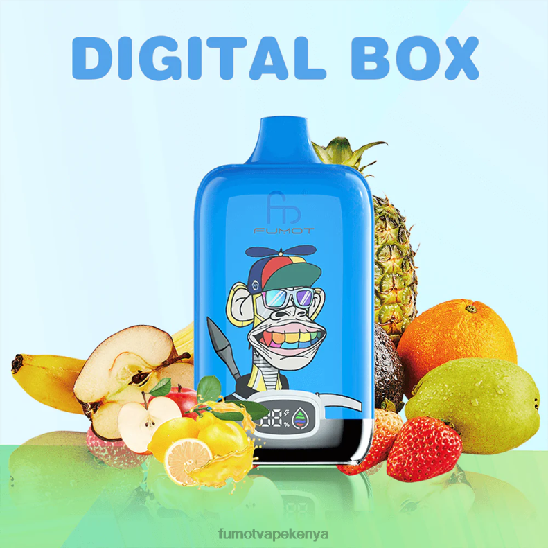 Fumot Digital Box 12000 20ML Disposable Vape Pod - (1 Piece) 4V2V0129 | Fumot Tech Fruity Fusion