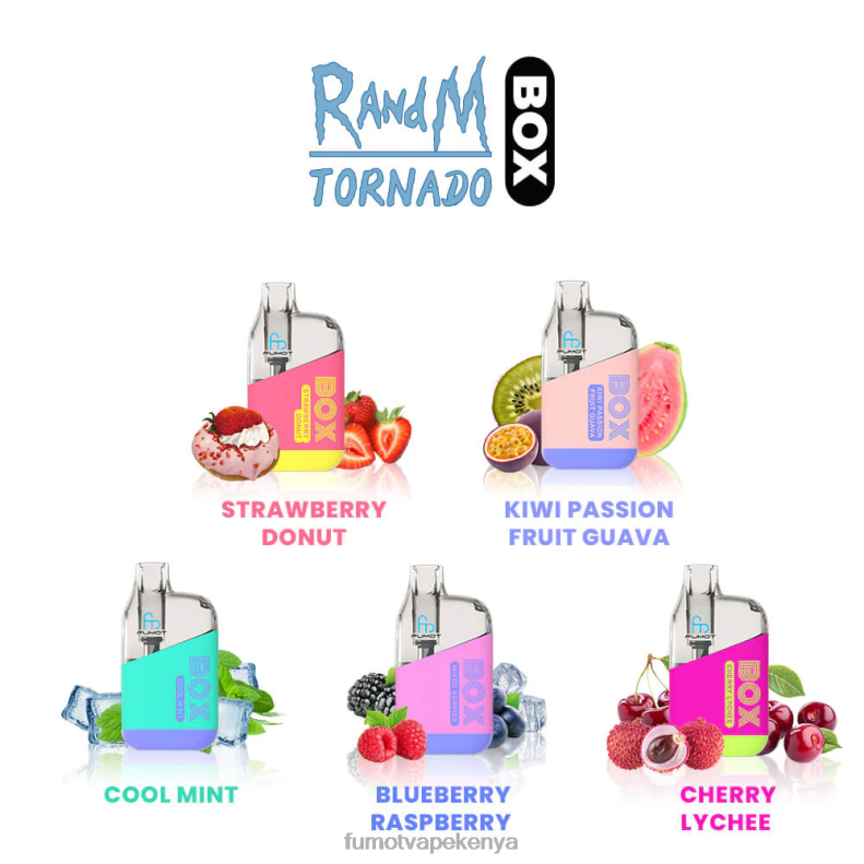 Fumot Tornado Box 10000 Disposable Vape Pod - 20ML (1 Piece) 4V2V0344 | Fumot Discount Code Mixed Berries