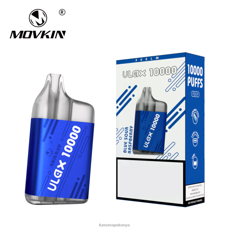 Fumot Movkin Ulax 10000 Disposable Vape Pod - 12ML (1 Piece) 4V2V0304 | Fumot Discount Code Blue Sour Raspberry