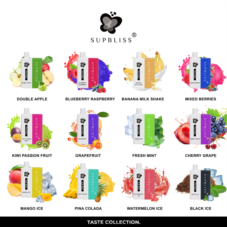 Fumot Supbliss Flip Box 6000 Replaceable Vape Kit - 10ML (1 Piece) 4V2V0339 | Fumot Tech Mixed Berries