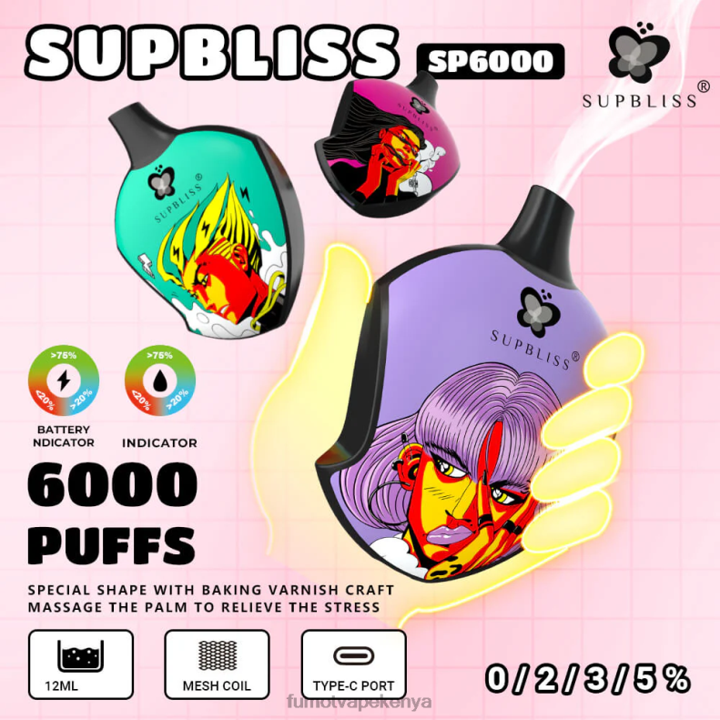 Fumot Supbliss SP6000 Disposable Vape Pod - 12ML (1 Piece) 4V2V0454 | Fumot Discount Code Cherry Cola