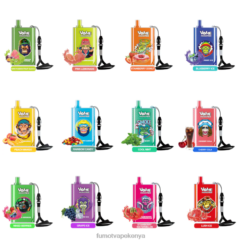 Fumot Vome Monster 10000 Disposable Vape Pod Device - 20ML (1 Piece) 4V2V0429 | Fumot Tech Grape Ice