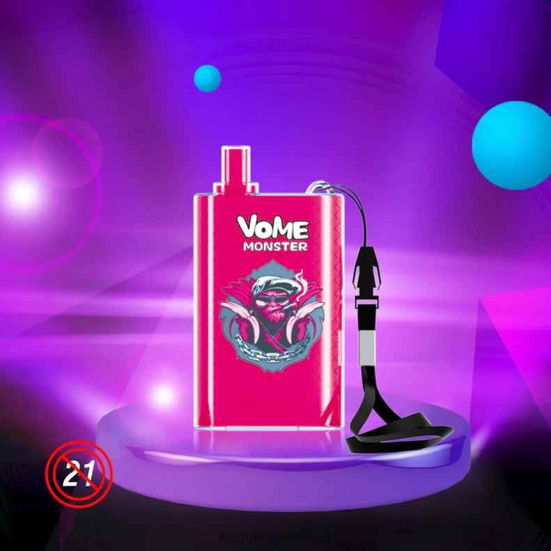 Fumot Vome Monster 10000 Disposable Vape Pod Device - 20ML (1 Piece) 4V2V0429 | Fumot Tech Grape Ice
