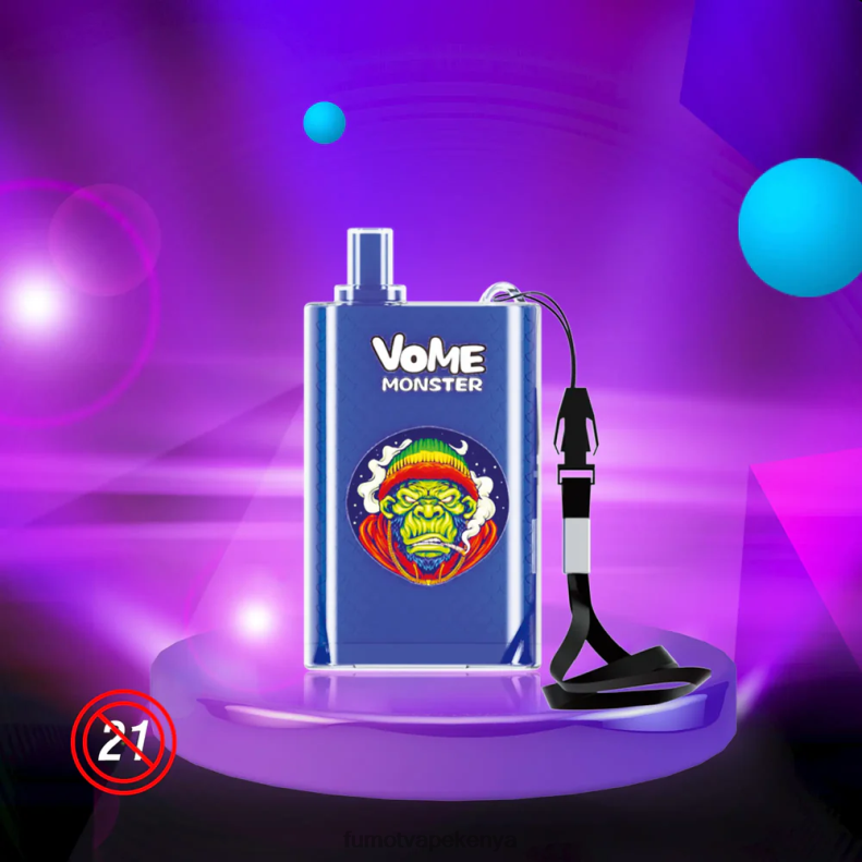 Fumot Vome Monster 10000 Disposable Vape Pod Device - 20ML (1 Piece) 4V2V0429 | Fumot Tech Grape Ice