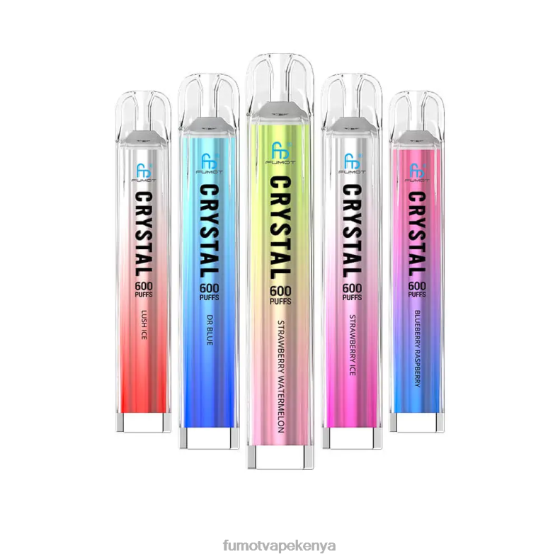 Fumot Crystal 2ML (3 Pieces Set) Disposable Vape - 600 TPD-Compliant 4V2V0387 | Fumot Vape Flavors Strawberry Watermelon
