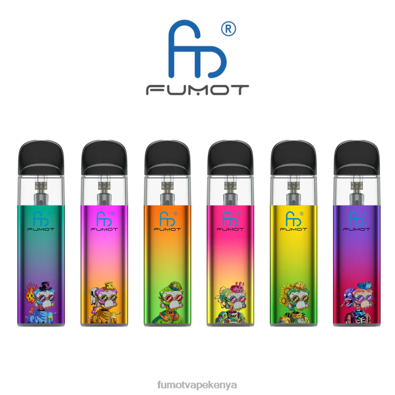 Fumot Dazzle Lite TPD-Compliant Empty Vape Kit (1 Piece) 4V2V0551 | Fumot Vape Kenya Green-Purple