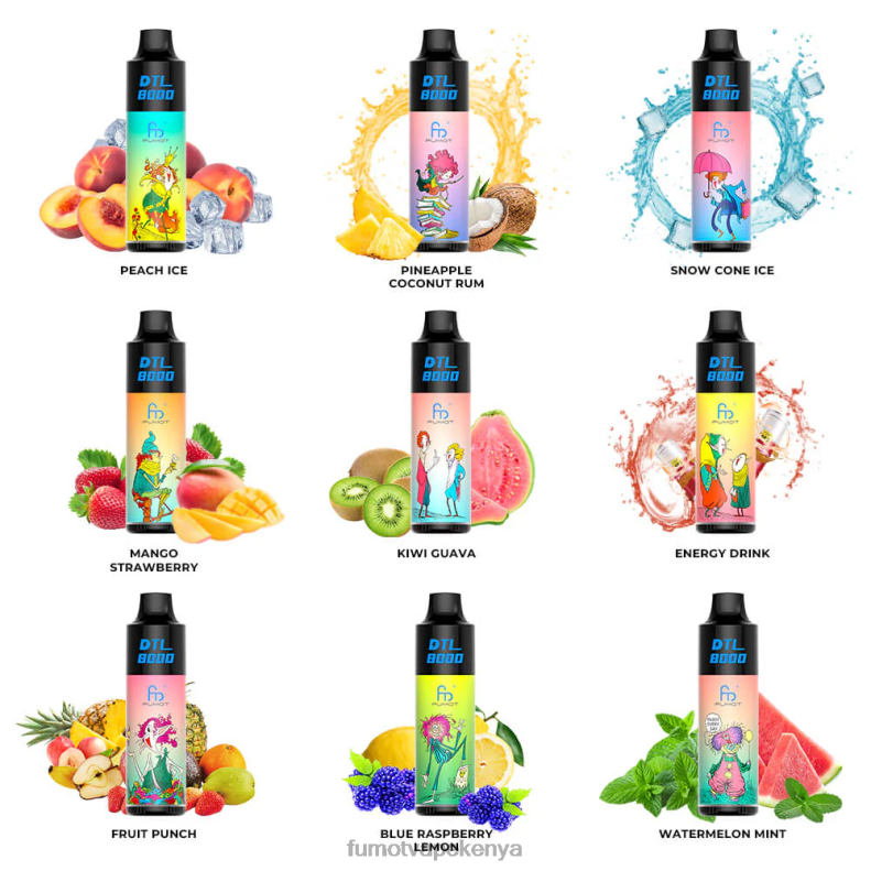 Fumot DTL 8000 Disposable Vape Pen - 16ML (1 Piece) 4V2V0424 | Fumot Discount Code Snow Cone Ice