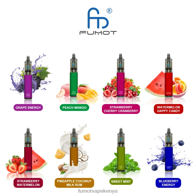 Fumot DTL Disposable Vape Pen 9000- 18ML (1 Piece) 4V2V0369 | Fumot Tech Blue Raspberry Lemon