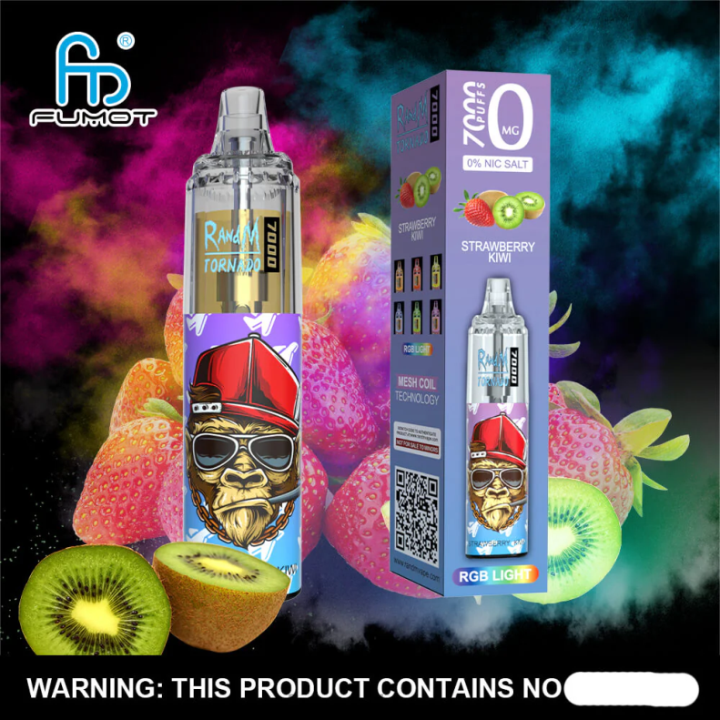 Fumot Tornado 0% 7000 Disposable Vape Pen - 14ML (1 Piece) 4V2V0510 | Fumot Vape Price Bluesour Raspberry