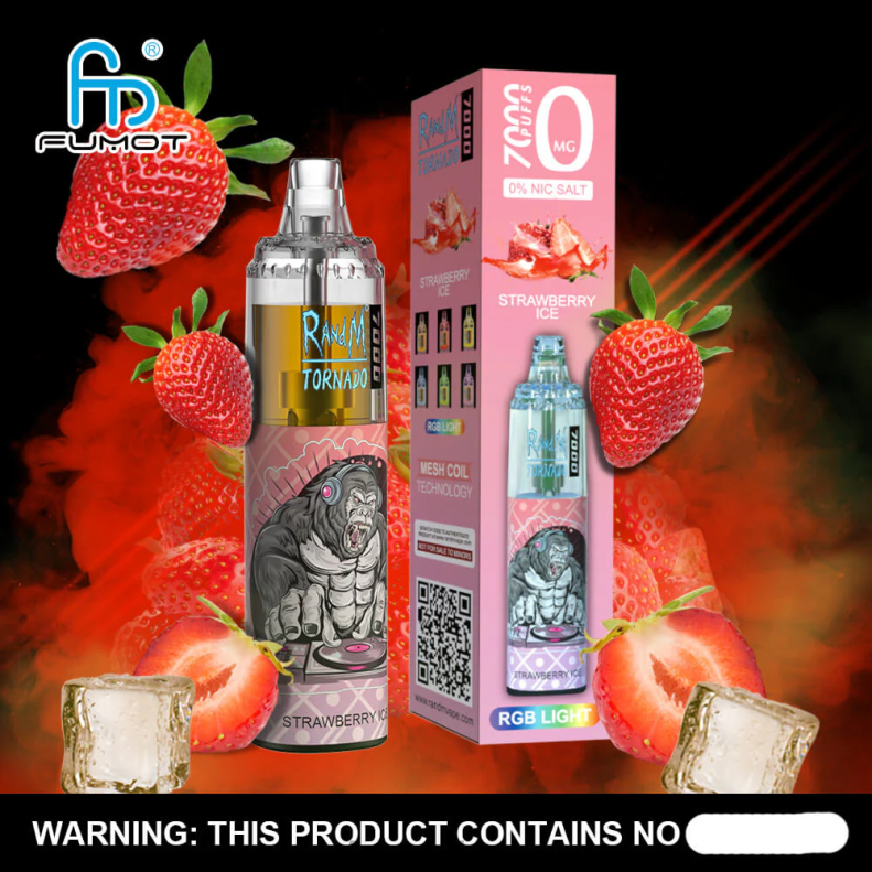 Fumot Tornado 0% 7000 Disposable Vape Pen - 14ML (1 Piece) 4V2V0510 | Fumot Vape Price Bluesour Raspberry