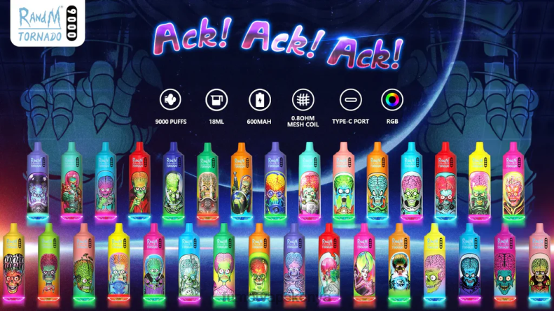Fumot Tornado Disposable Vape Pen 9000 - 18ML (1 Piece) 4V2V038 | Fumot Flavours Ice Pop
