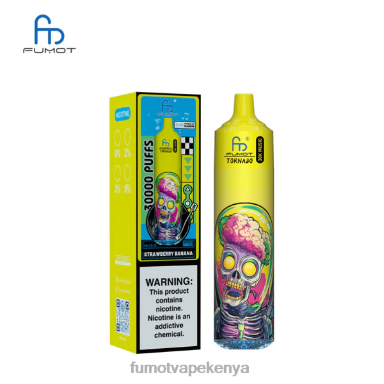 Fumot Vape Kenya 4242Z25 Strawberry Banana Fumot Tornado 30K Music