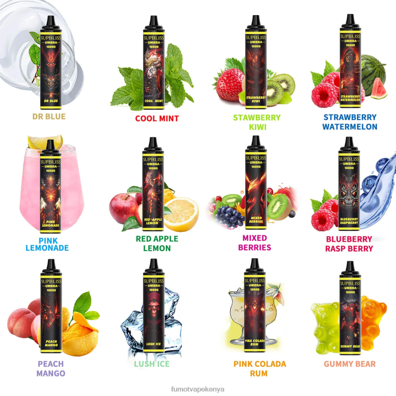 Fumot Supbliss Umbra 10000 (1 Piece) Disposable Vape Pen - 20ML 4V2V0479 | Fumot Tech Mixed Berries