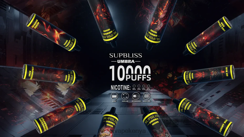 Fumot Supbliss Umbra 10000 (1 Piece) Disposable Vape Pen - 20ML 4V2V0482 | Fumot Store Red Apple Lemon